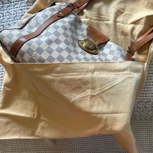 Authentic Louis Vuitton Stressa Damier Azur Handbag datecode FL2141